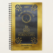 Krebs Dunkler Zodiac: Tee Tarot Horoskop Gold Planer (Vorderseite)