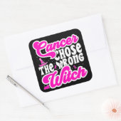 Krebs entscheidet sich für den falschen Hexenkrebs Quadratischer Aufkleber (Umschlag)