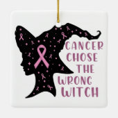 Krebs entscheidet sich für die falsche Hexe Keramikornament (Rückseite)