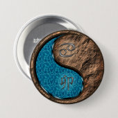 Krebs & Erde Kaninchen Button (Vorne & Hinten)