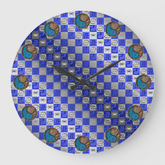 Krebs & Erde Ochse Große Wanduhr