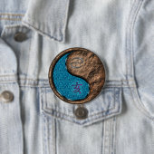 Krebs & Erde Schwein Button (Beispiel)