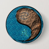 Krebs & Erdhund Button (Vorderseite)
