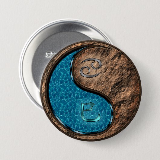 Krebs & Erdlingschlange Button (Vorne & Hinten)