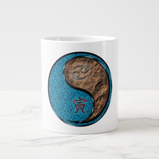 Krebs & Erdtiger Jumbo-Tasse (Vorderseite)