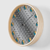 Krebs & Feuer Kaninchen Uhr (Winkel)