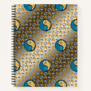 Krebs & Feuer-Ratte Notizblock