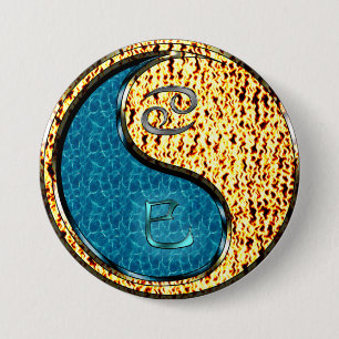 Krebs & Feuer Schlange Button