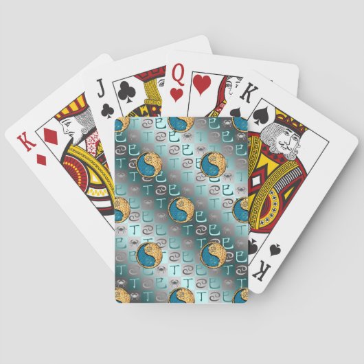 Krebs & Feuer Schlange Spielkarten (Rückseite)