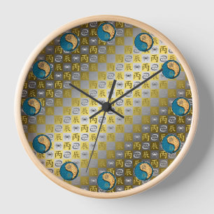 Krebs & Feuerdrache Uhr