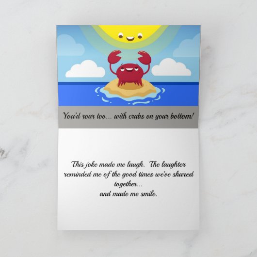 Krebs Frage: "Warum rauben die Ozeane?" Karte (Innenseite)