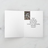 Krebs fühlt sich wie zwischen Rock und Hard Place Karte (Innenseite)