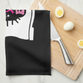 Krebs geben, das Brustkrebs-Bewusstsein beim Stief Geschirrtuch (Viertel Falte)