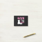 Krebs geben, das Brustkrebs-Bewusstsein beim Stief Post-it Klebezettel (Auf Schreibtisch)