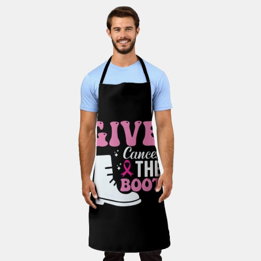Krebs geben, das Brustkrebs-Bewusstsein beim Stief Schürze (Getragen)
