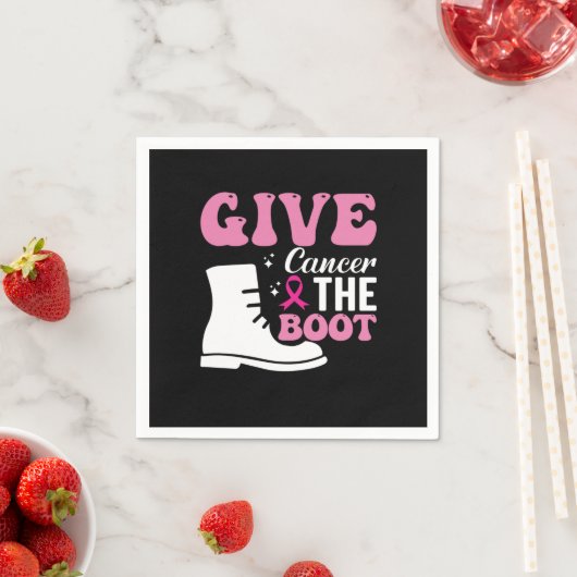 Krebs geben, das Brustkrebs-Bewusstsein beim Stief Serviette (Beispiel)