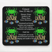 Krebs Geburt Zeichen Zodiac Maus Pad Mousepad (Vorne)