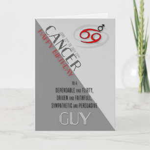 Krebs Geburtstag für Ihm vom 22. Juni bis 22. Juli Karte