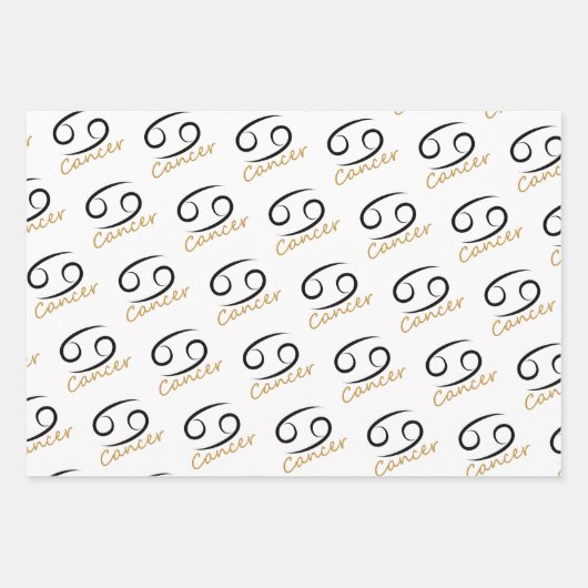 Krebs Geburtstag Geschenkpapier Set (Vorderseite 3)