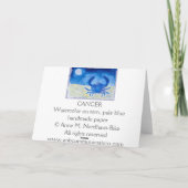 Krebs Geburtstag Karte (Rückseite)