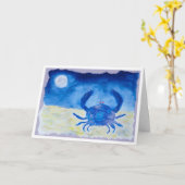 Krebs Geburtstag Karte (Gelbe Blume)