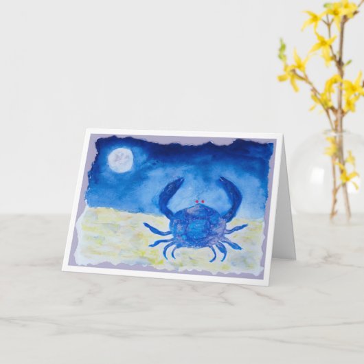 Krebs Geburtstag Karte (Gelbe Blume)