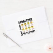 Krebs - Gemeinsam sind wir stärker Runder Aufkleber (Umschlag)