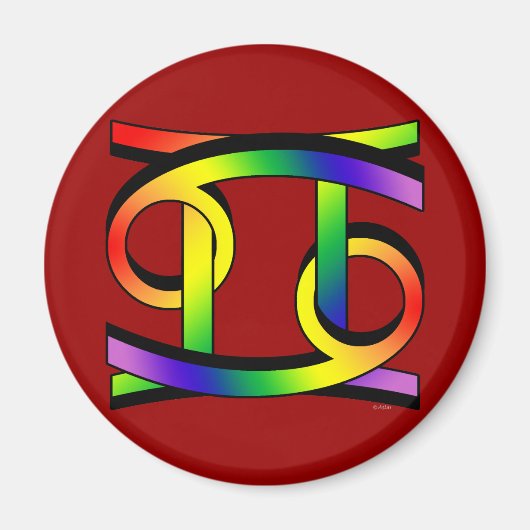 Krebs & Gemini GLBT Magnet (Vorne)