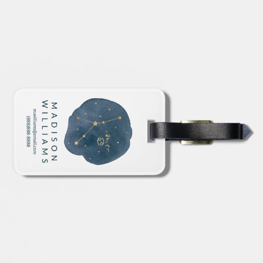 Krebs Gepäckanhänger (Rückseite horizontal)