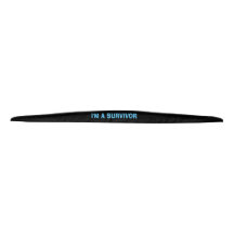 Krebs-Haargummi-Headband Blau auf schwarz