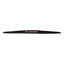 Krebs-Haargummi-Headband rosa auf schwarz