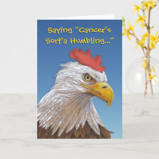 Krebs hasst Lachen Karte (Gelbe Blume)