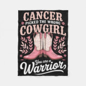 Krebs hat das falsche Cowgirl gewählt, das Sie ein Fleecedecke (Vorderseite)