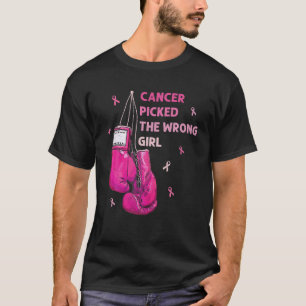 Krebs hat das falsche Girl-Brustkrebs-Bewusstsein T-Shirt
