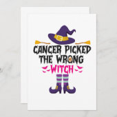 Krebs hat das falsche Hexenblut-Weihnachtsgeschenk Einladung (Vorne/Hinten)