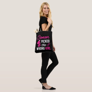Krebs hat das falsche Mädchen ausgewählt Awareness Tasche