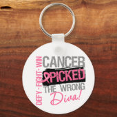 Krebs hat den falschen Diva - Brustkrebs gefunden Schlüsselanhänger (Vorderseite)
