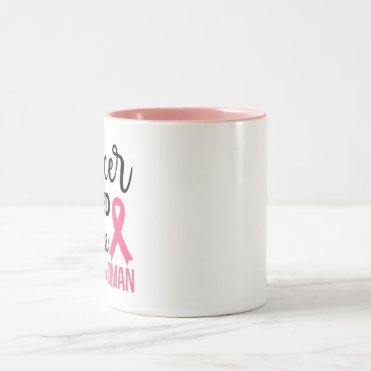 Krebs hat die falsche Frau gefunden, starke trotzi Zweifarbige Tasse (Mittel)