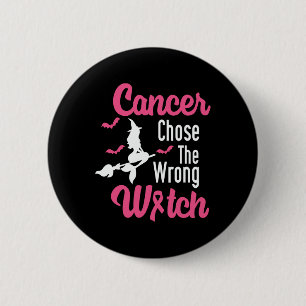 Krebs hat sich mit dem falschen rosa Hexenhut Hall Button