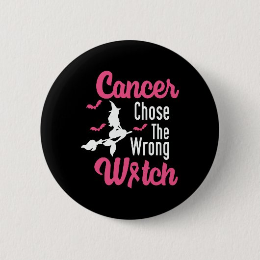 Krebs hat sich mit dem falschen rosa Hexenhut Hall Button (Vorderseite)