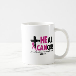 Krebs heilen ist mit Gott Luk für nichts unmöglich Kaffeetasse