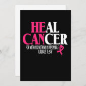 Krebs heilen mit Gott ist nichts unmöglich (4) Save The Date (Vorne/Hinten)