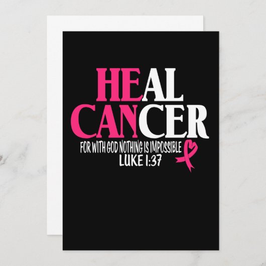 Krebs heilen mit Gott ist nichts unmöglich (4) Save The Date (Vorne/Hinten)