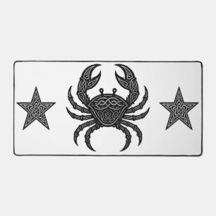 Krebs — Heimgesuchte Tinte Zodiac-Krabbe Schreibtischunterlage