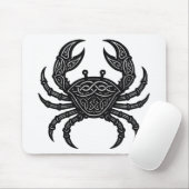 Krebs — Heimgesuchter Tintensternzeichen-Krebs Mousepad (Mit Mouse)