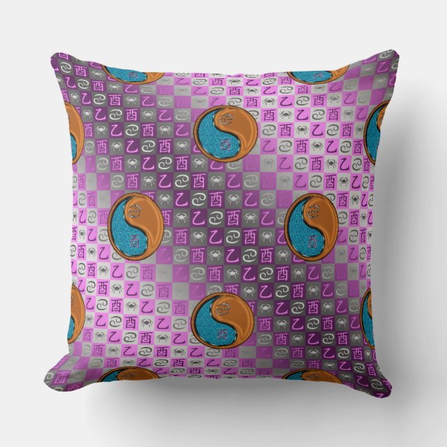 Krebs & Holz Hahn Kissen (Vorderseite)