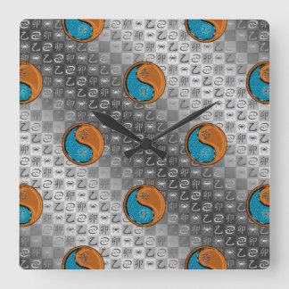 Krebs & Holz Kaninchen Quadratische Wanduhr
