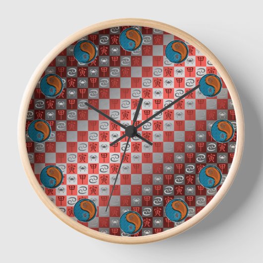 Krebs & Holz Tiger Uhr (Vorderseite)