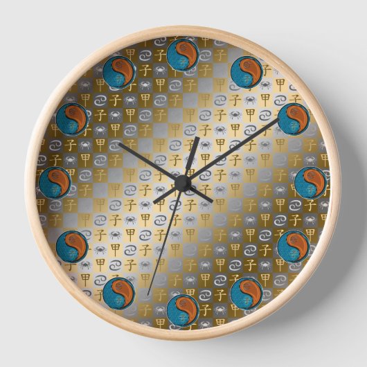 Krebs & Holzratte Uhr (Vorderseite)
