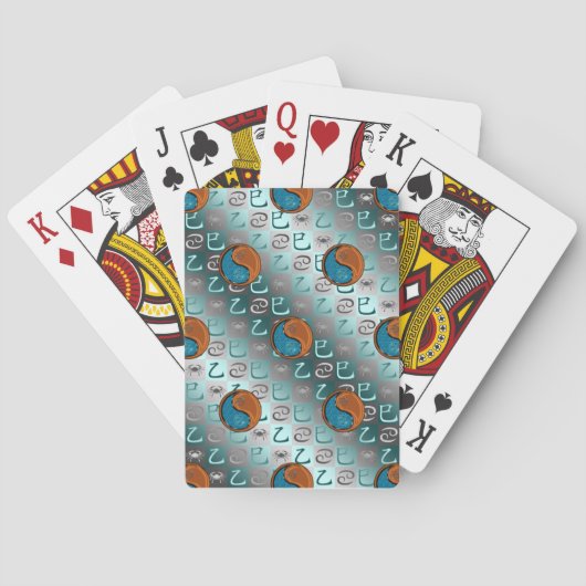 Krebs & Holzschlange Spielkarten (Rückseite)